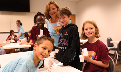 Teacher teaching at Savannah CEISMC